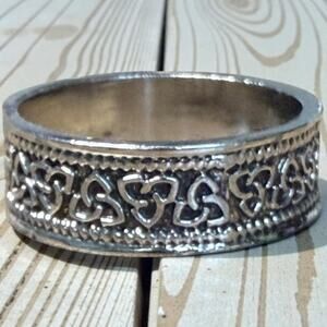 Celtic Trinity Knot Band Ring